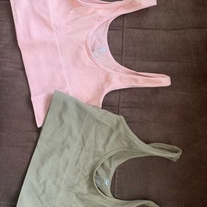 two seamless tank tops